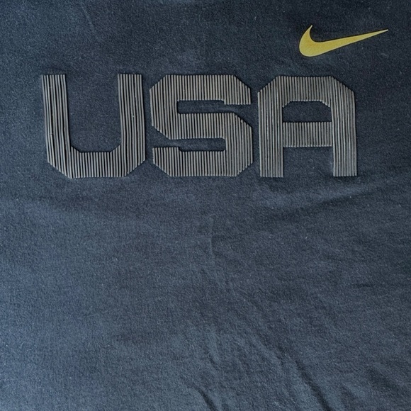 WOMENS NIKE  CROPPED TEE TEAM USA SIZE XS BLACK - Picture 4 of 14